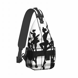 Сумка-слінг New Love Gymnastics Print Crossbody Black synthetic.ua - Фото 1