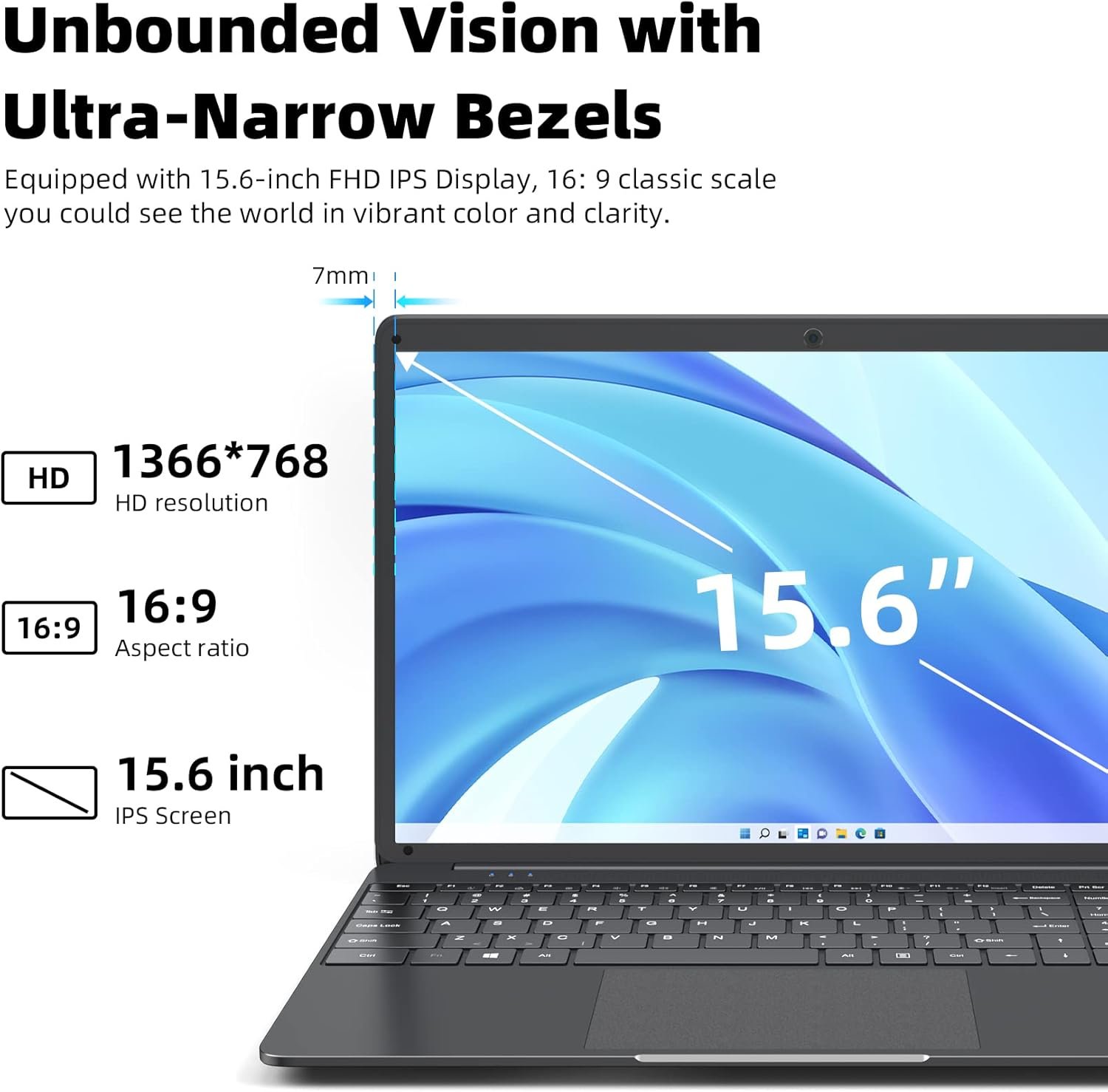 Ноутбук 15.6" SGIN M15 Pro-N Intel Celeron N4000 RAM 8GB SSD 256GB Windows 11, фото №4