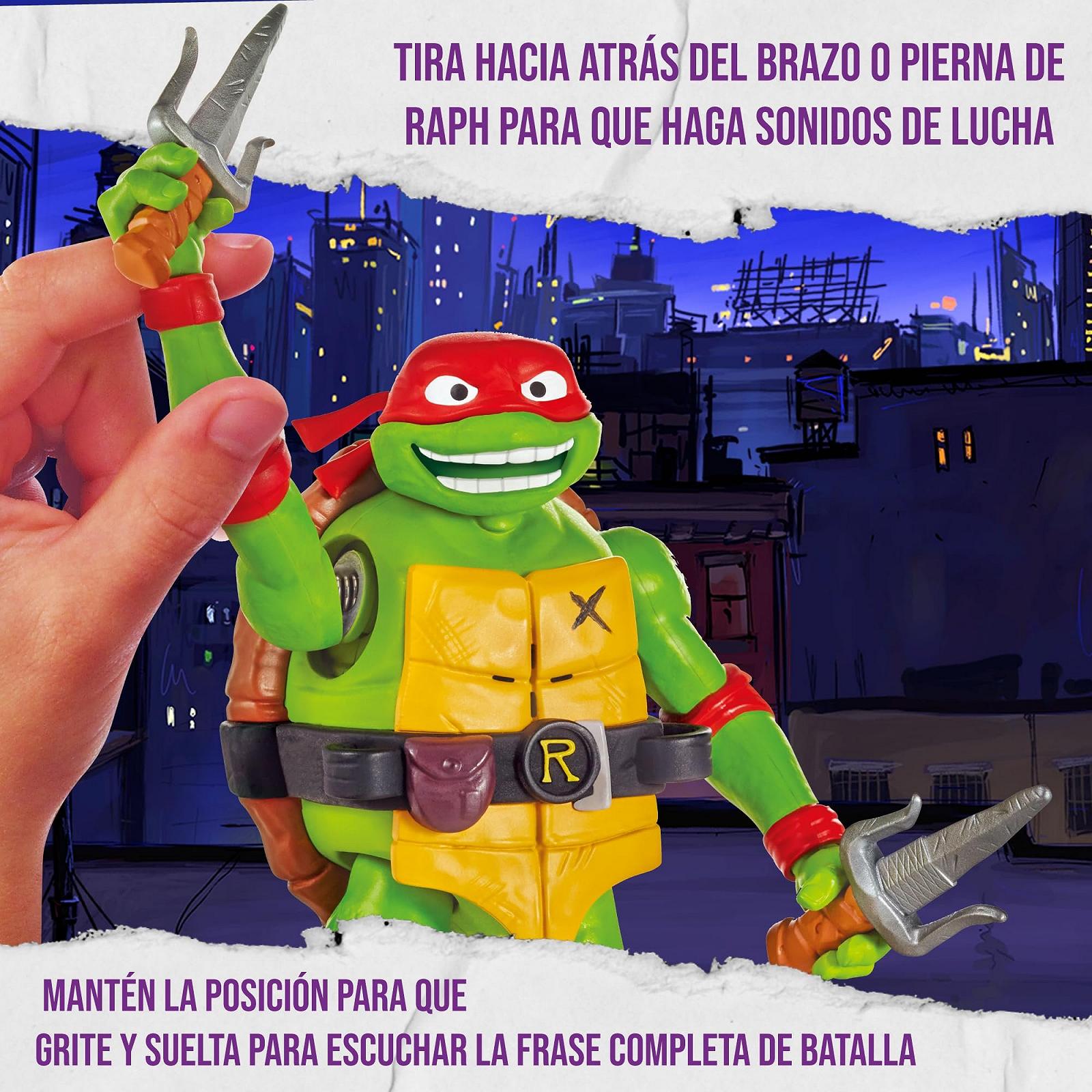 Фигурка Ninja Turtles Рафаэль 15 см с оружием и электронными функциями, фото №4