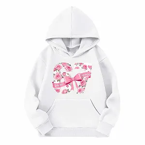 Худи для девочки, расклешенный подол, пуловер, мягкий, повседневный детский пуловер для маленьких девочек, удобный на каждый день synthetic.ua - Фото 1