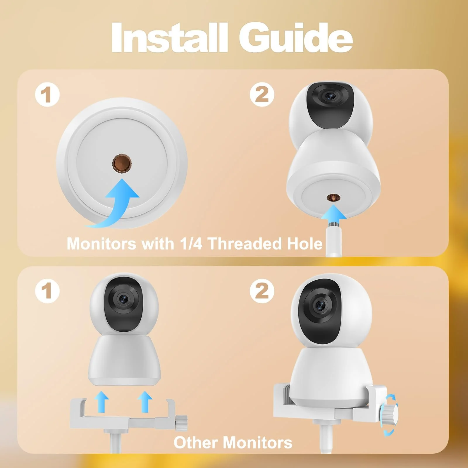 Універсальний тримач для відеоняні GHB Flexible Clip Philips Avent, Momcozy, ieGeek, Boifun, фото №3