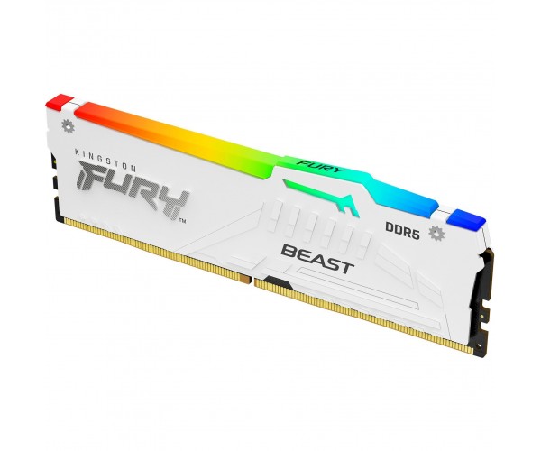 Kingston Пам'ять ПК DDR5 32GB 5600 FURY Beast Білий RGB XMP, фото №4 Kingston Пам'ять ПК DDR5 32GB 5600 FURY Beast Білий RGB XMP, фото №4