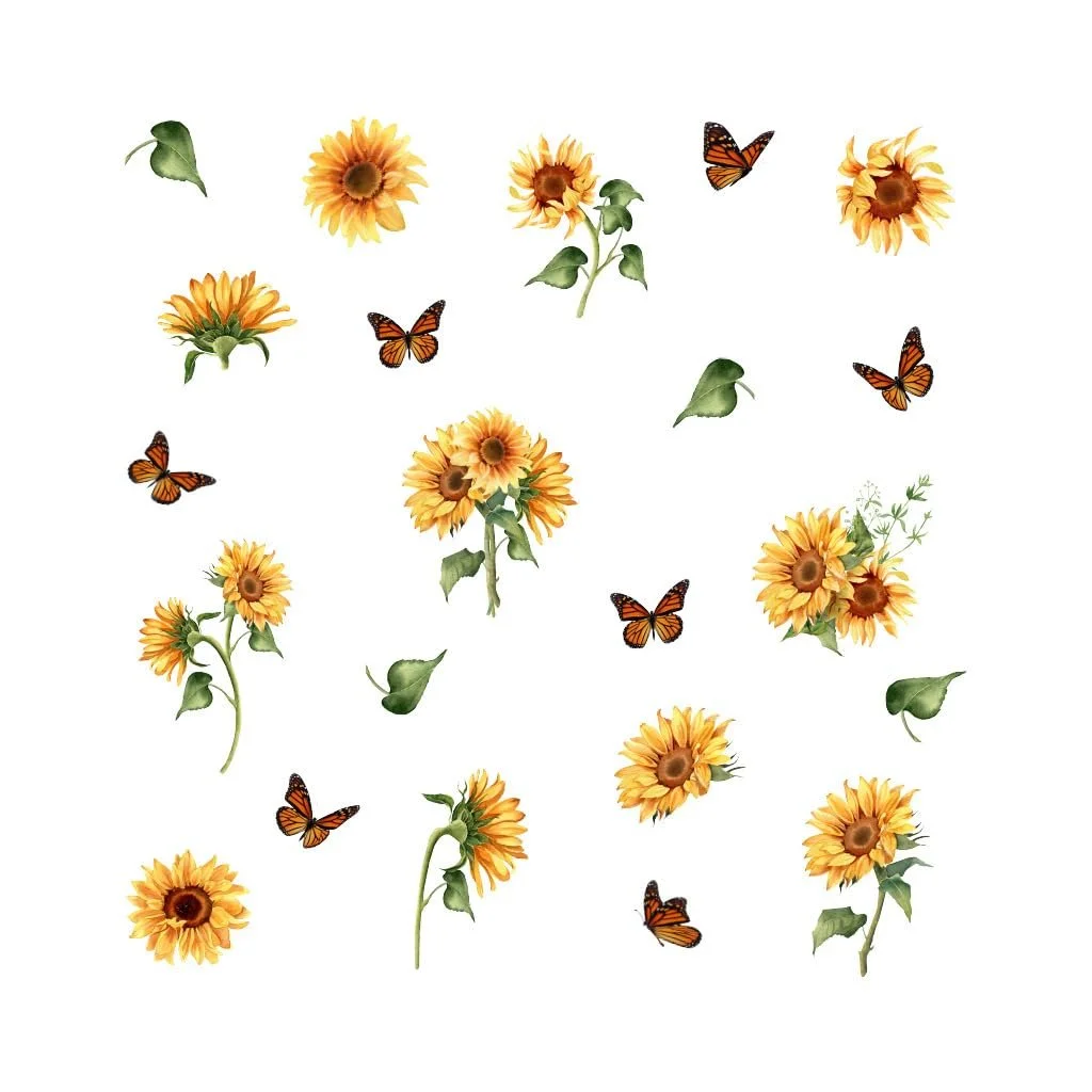 Наклейка на стіну DIY Sunflower декоративна для скла, фото №1