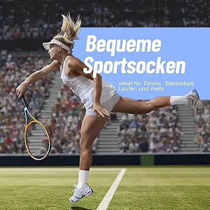 Теннисные носки Мужские Женские (6 пар) Спортивные носки с подкладкой для бега Черный Белый Серый synthetic.ua - Фото 1