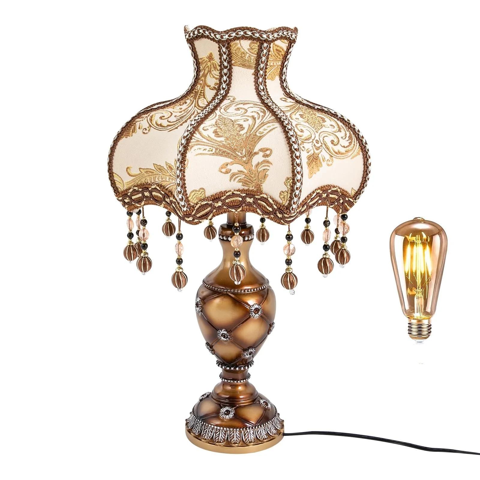 Настільна лампа Vintage Dimmable Reading Lamp Rechargeable E26/E27, фото №5