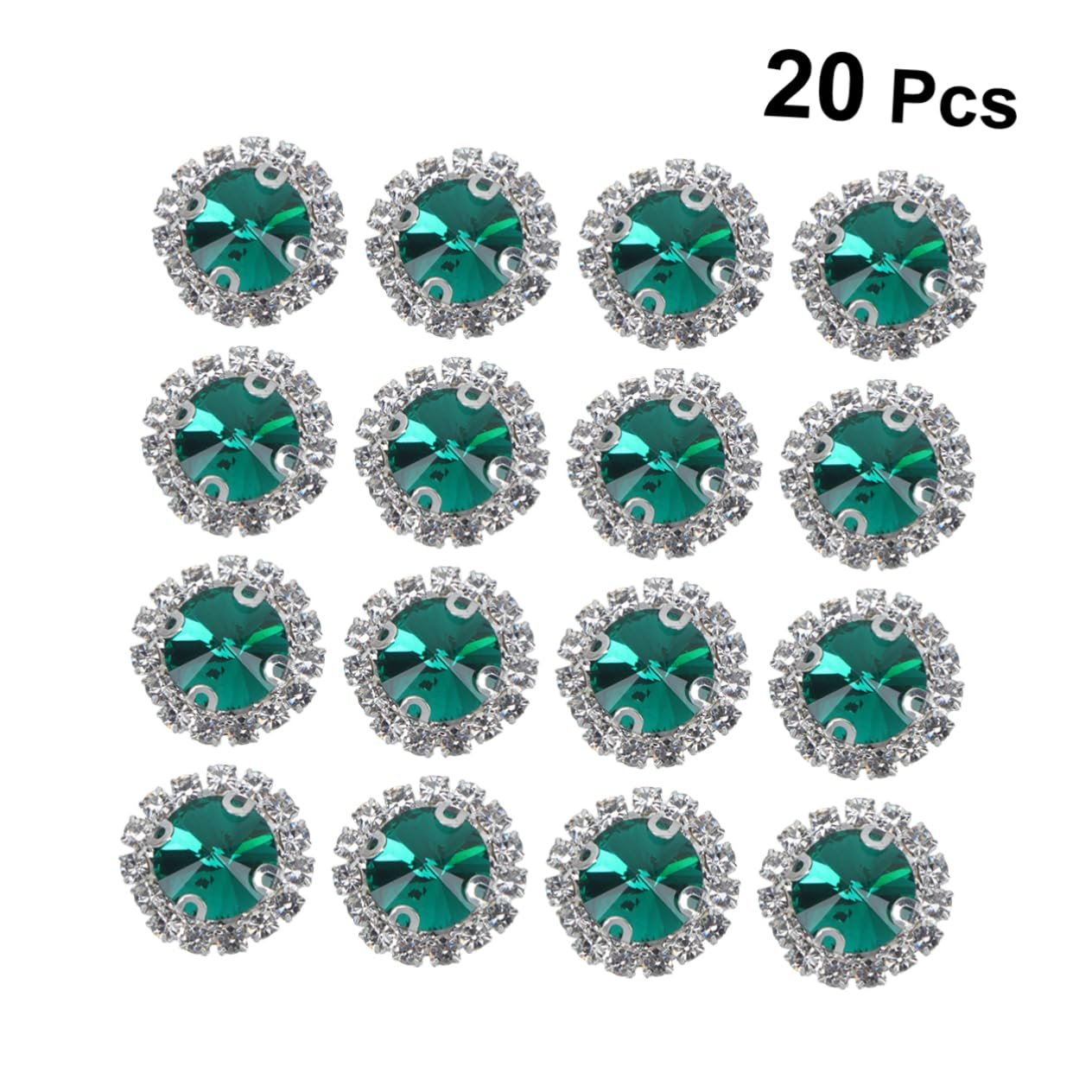 Стрази Coheali Кристалічні намистини, 40 шт, різнокольорові, фото №5