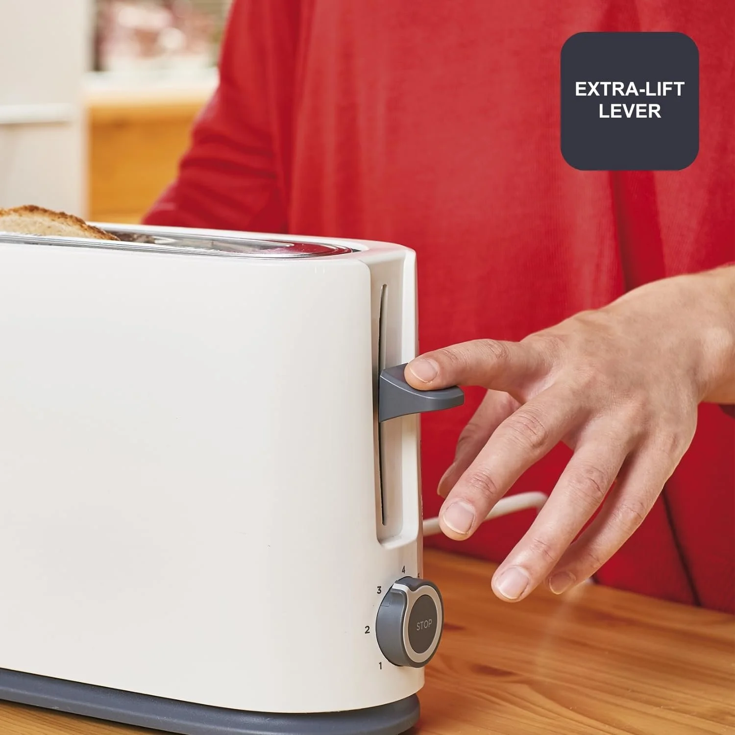 Тостер Black+Decker BXTO1001E 1000 Вт, білий, фото №5 Тостер Black+Decker BXTO1001E 1000 Вт, білий, фото №5