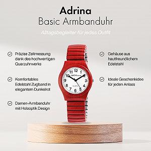 Жіночий годинник Adrina 1700045 Метал, кварц, аналоговий synthetic.ua - Фото 1