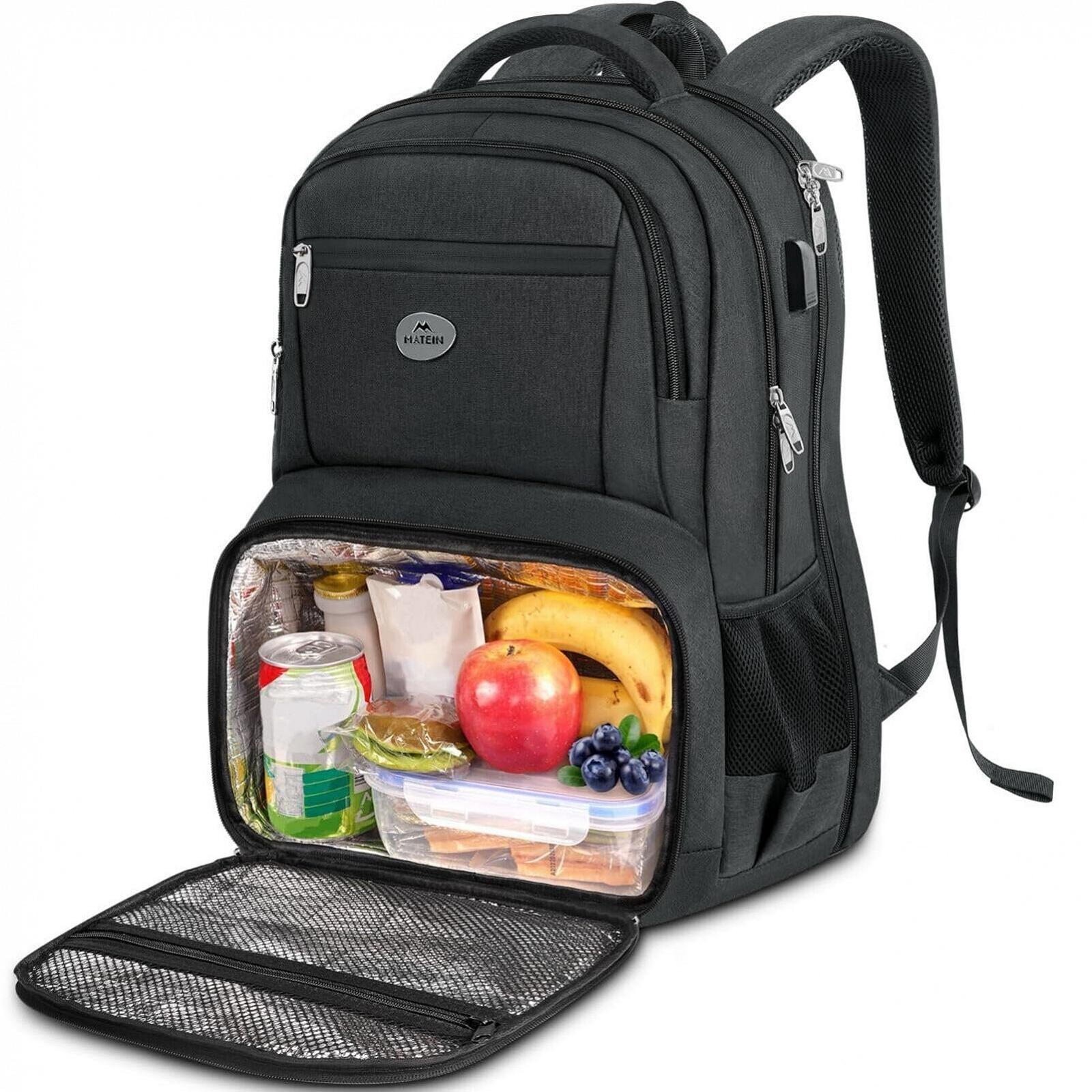 Рюкзак для ноутбука MATEIN 17" Cooling Compartment USB TSA Friendly Black, фото №1 Рюкзак для ноутбука MATEIN 17" Cooling Compartment USB TSA Friendly Black, фото №1