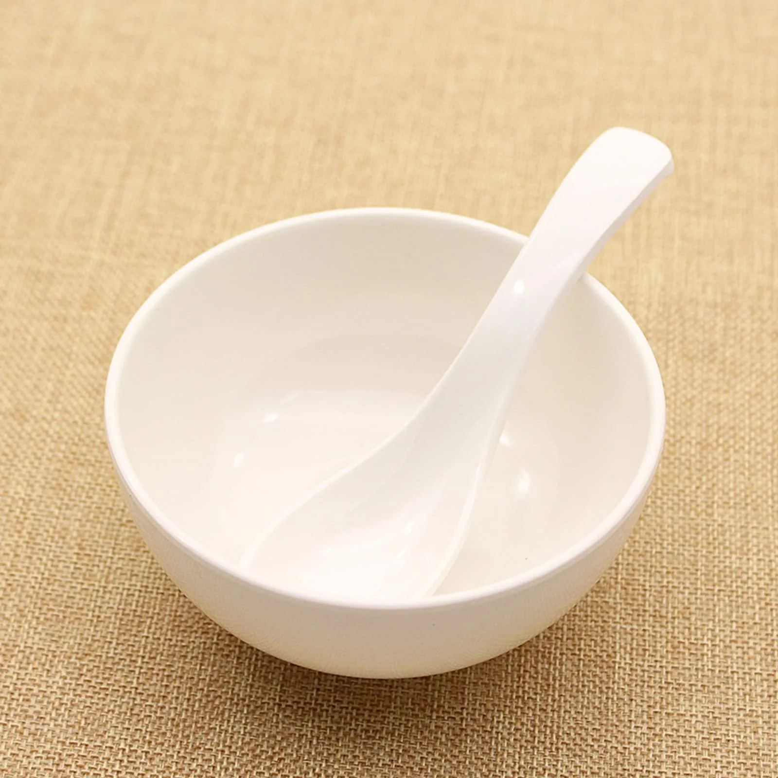 Ложка Супова Melamine Набір 10 штук Білий, фото №5