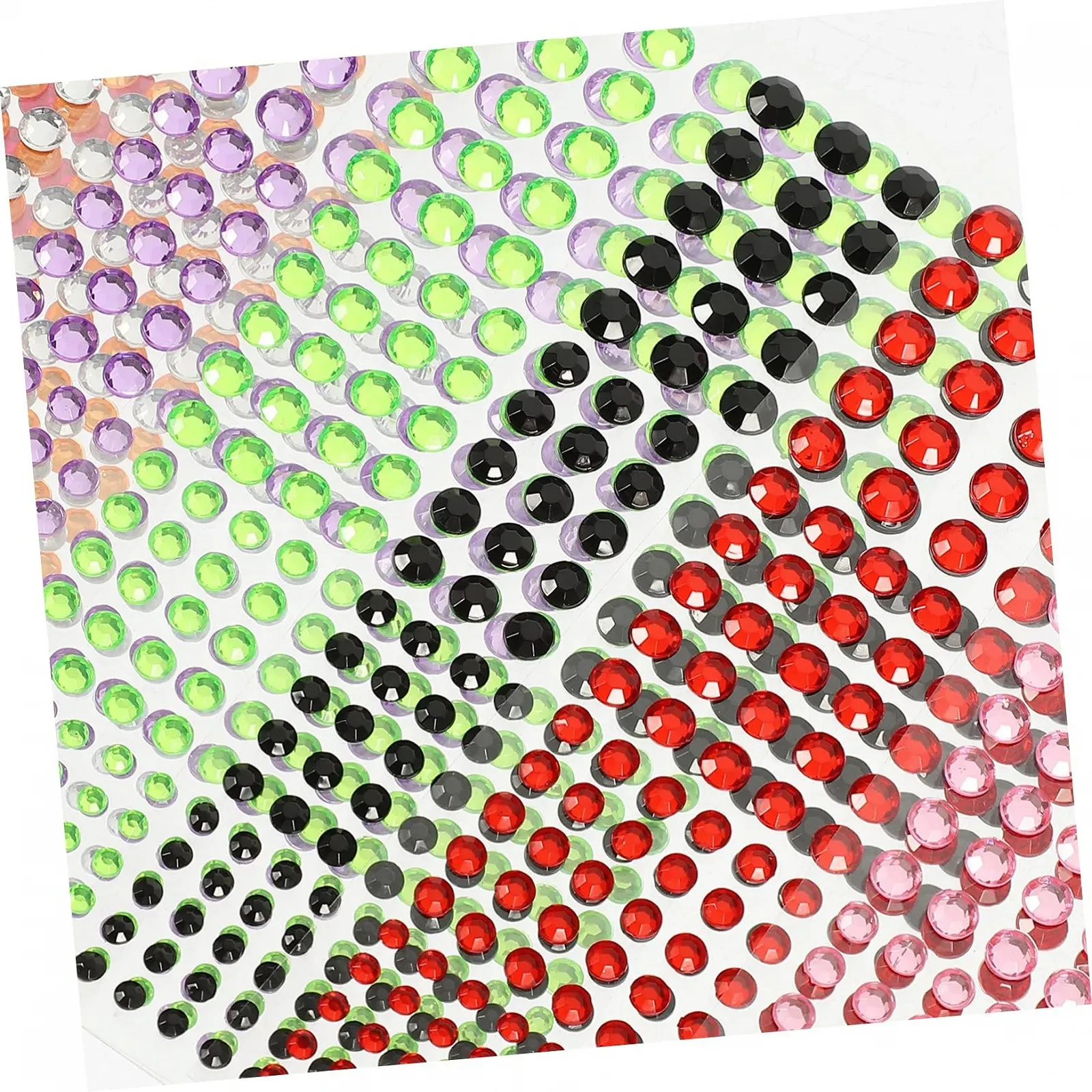 Стразы FOMIYES самоклеящиеся, 12 листов, для макияжа лица, наклейки для глаз, лба и украшения тела, фото №4