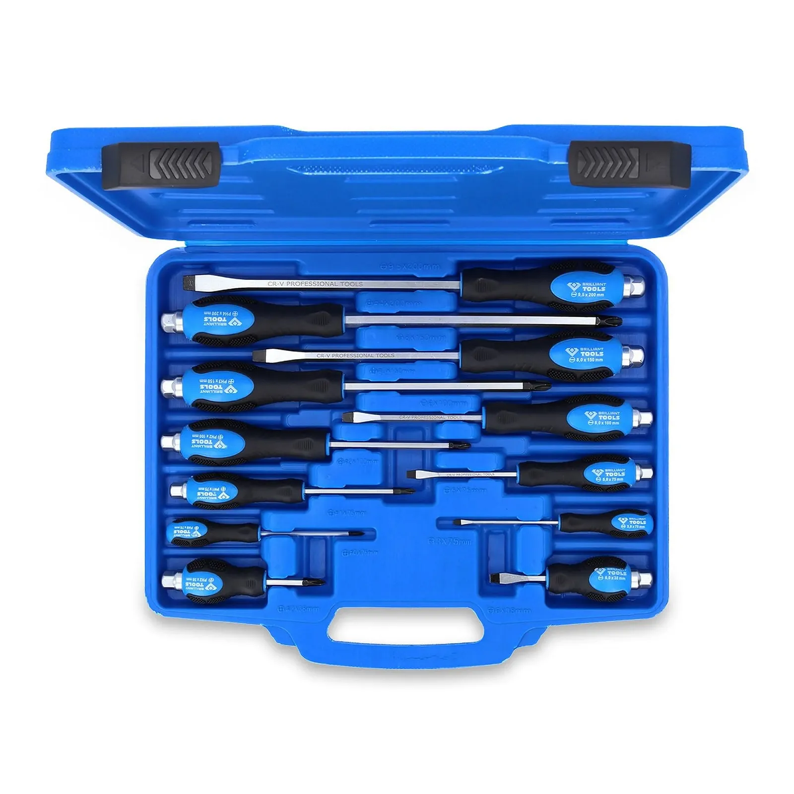 Набір викруток Brilliant Tools BT034012 Slotted/PH 12 шт. з ударним набалдашником, фото №3