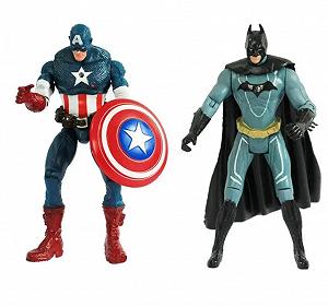 Игровой набор 6в1 фигурки Супергероев Марвел: Халк, Тор, Капитан Америка, Росомаха, Бэтмен, Человек-паук 15 см synthetic.ua - Фото 1