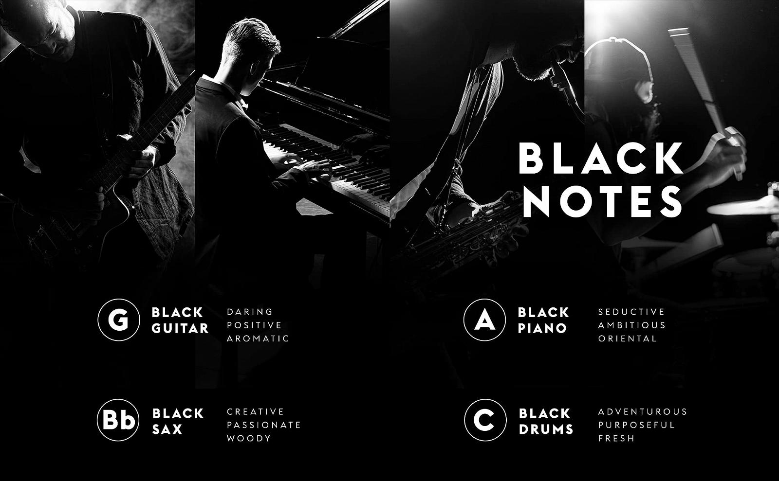 Парфюм GAMMON Black Notes Explorer Set 4 x 2 мл Черный, фото №5