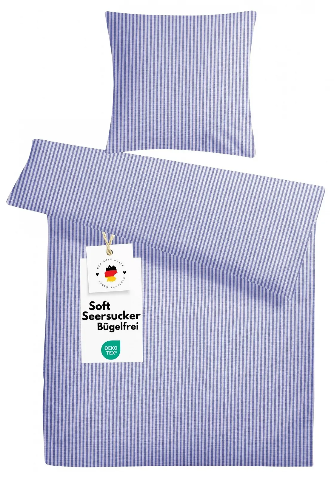 Комплект постільної білизни Carpe Sonno Cool Super Soft Seersucker 100% чесана бавовна літній, фото №1