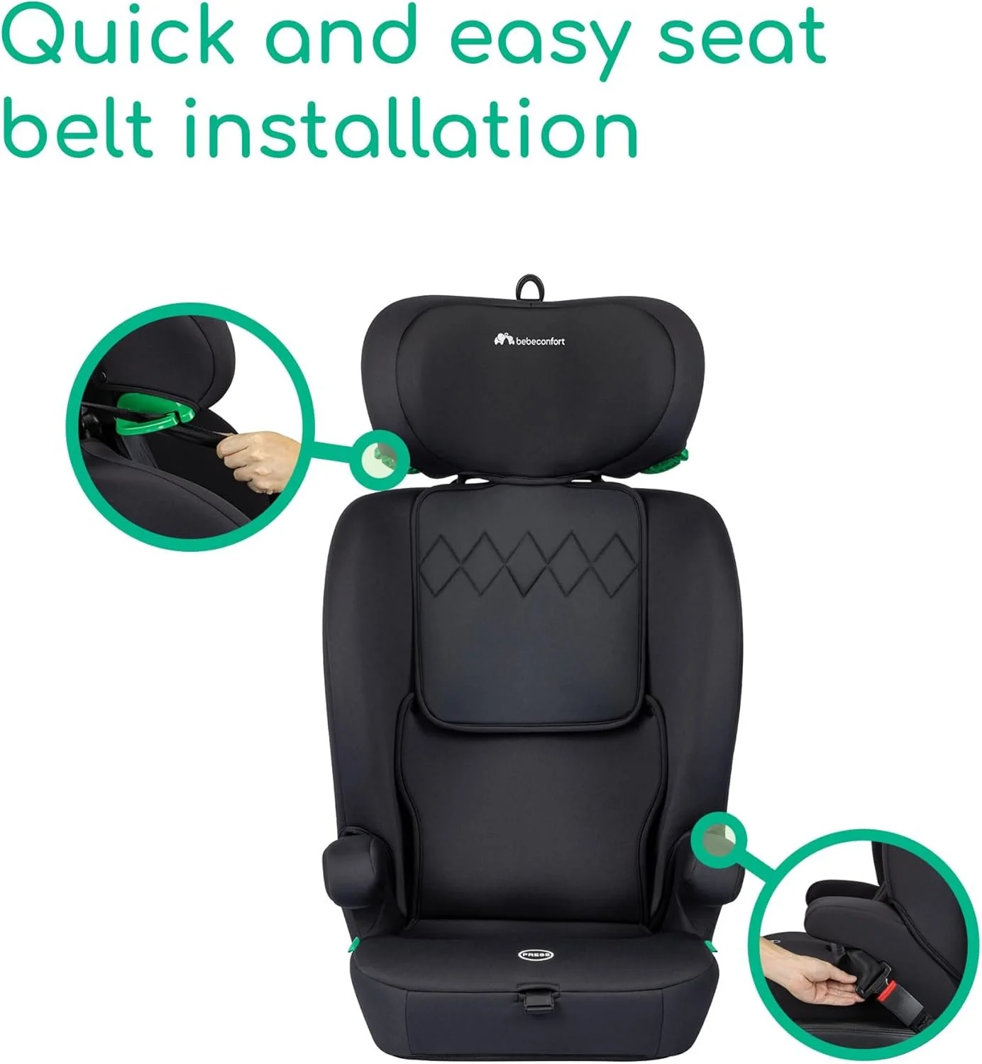 Детское автокресло Bebeconfort Ever i-Safe безопасность R129 11 положений подголовника Черный, фото №3 Детское автокресло Bebeconfort Ever i-Safe безопасность R129 11 положений подголовника Черный, фото №3