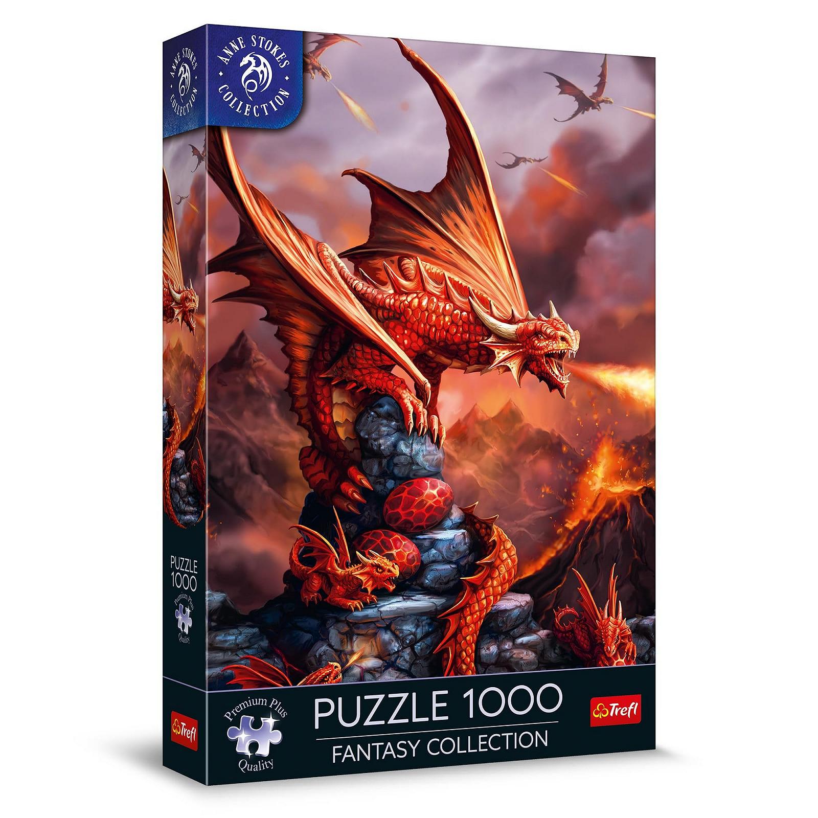 Пазли Trefl Premium Plus Quality Fantasy Collection Fire Dragon 1000 елементів, фото №1