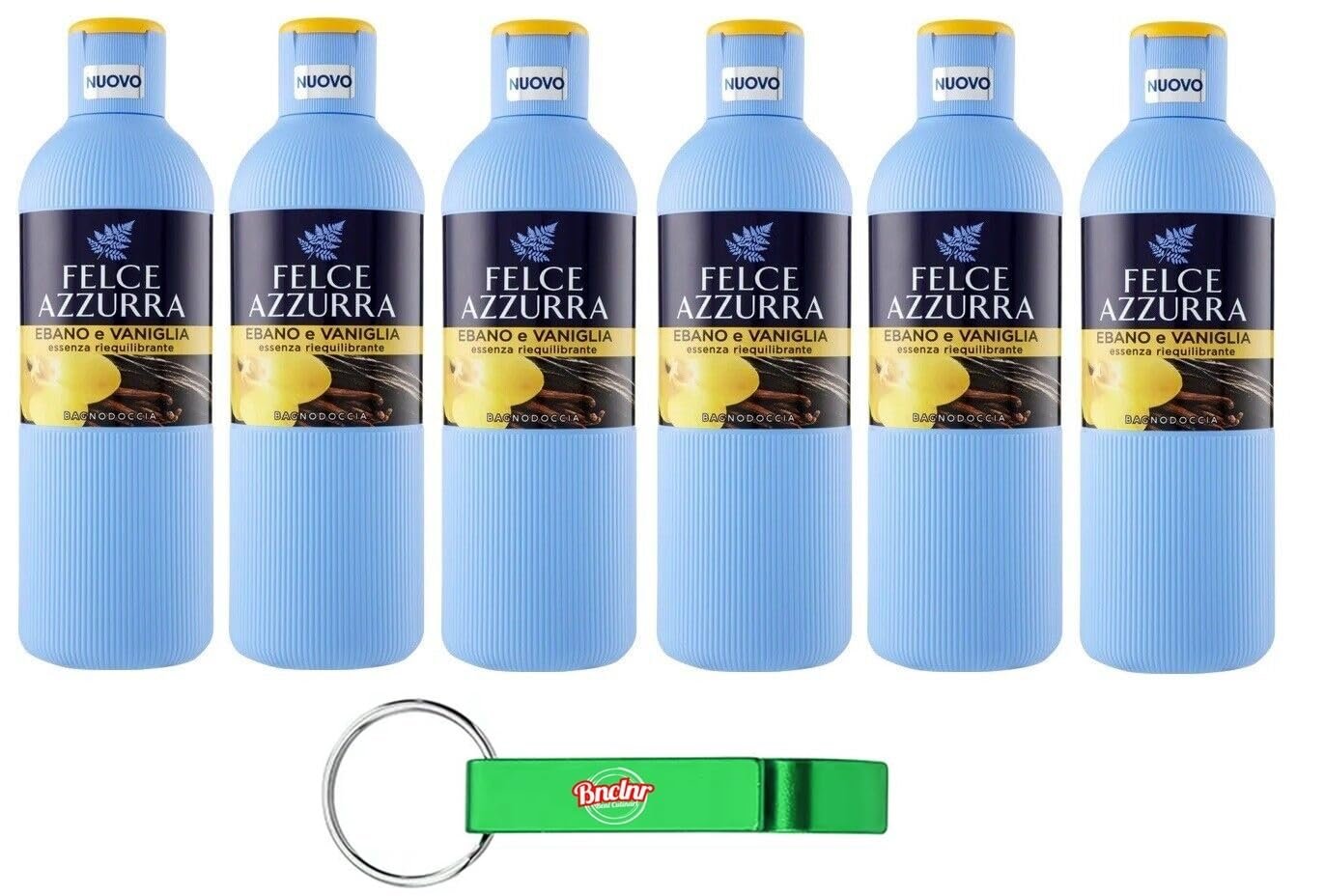 Гель для душу Paglieri Felce Azzurra Ebano e Vaniglia 650 мл, упаковка 6 шт., фото №1