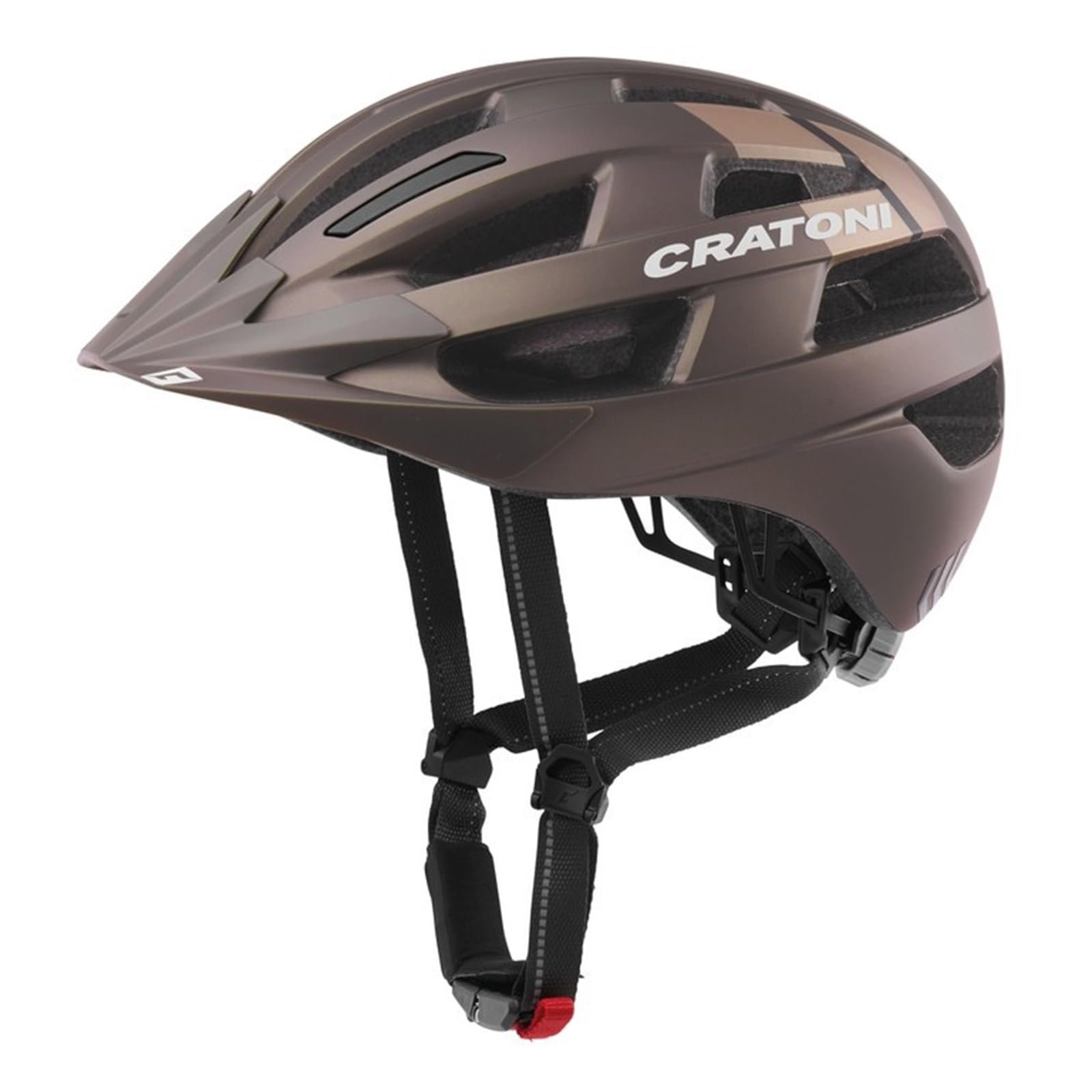 Шлем Cratoni City Velo-X коричневый металлик матовый, фото №1