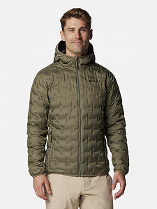 Пуховая Куртка Columbia Delta Ridge II Hooded Хаки S - Фото 1