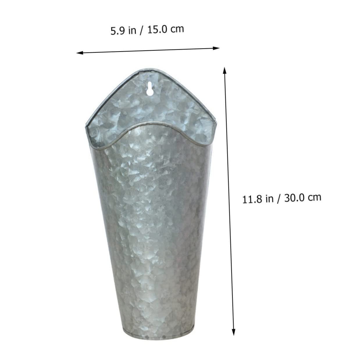 Настінні кашпо-вази HEMOTON Залізні Набір із 2 шт., фото №2