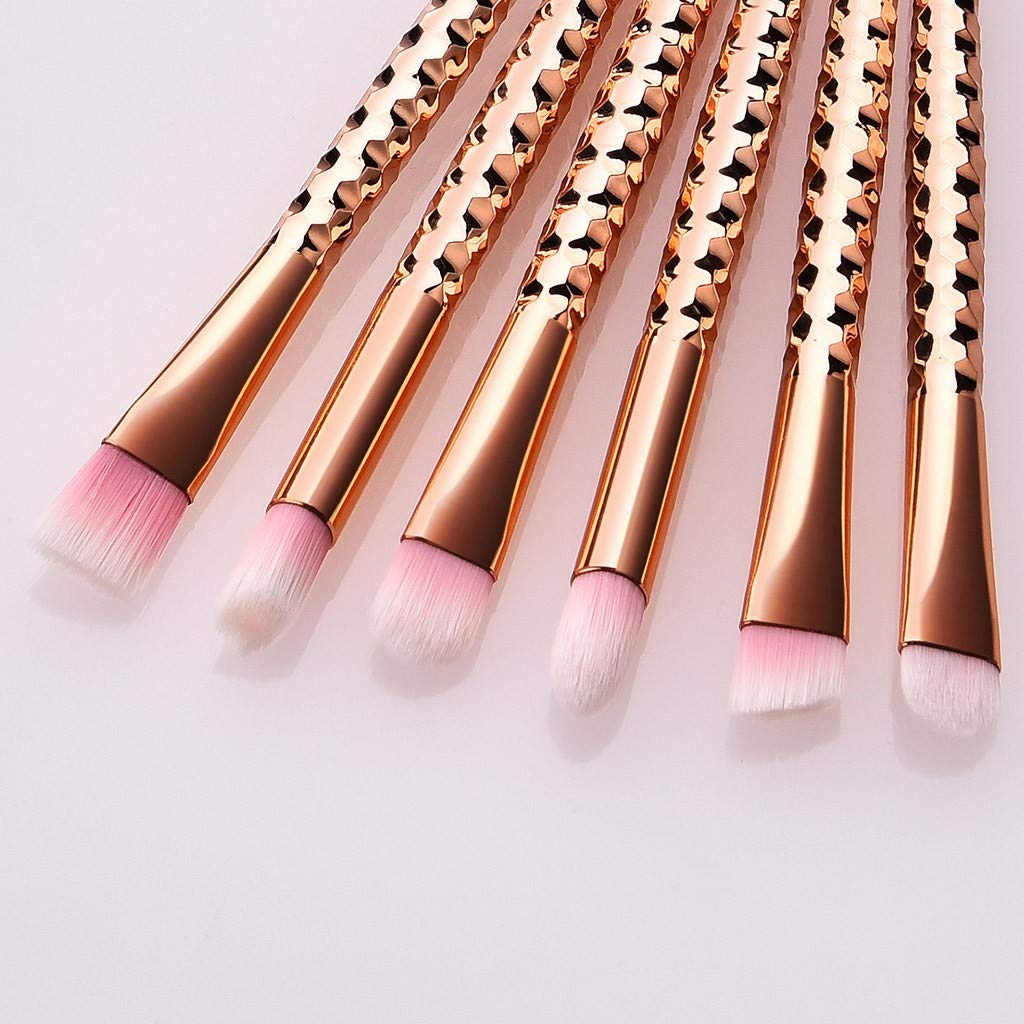 Pinsel Rose Eye Pcs Make-up 6 Pinsel з стільниковим золотом набір з пензлем-циліндром, фото №5