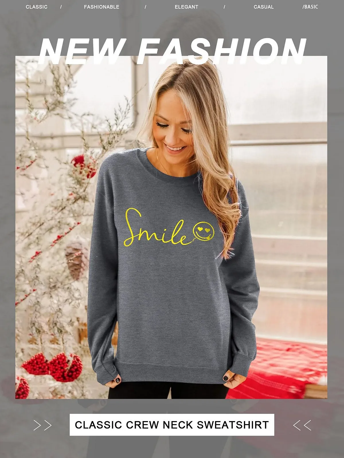 Світшот Dresswel Жіночий З принтом У вигляді Смайлика, фото №3