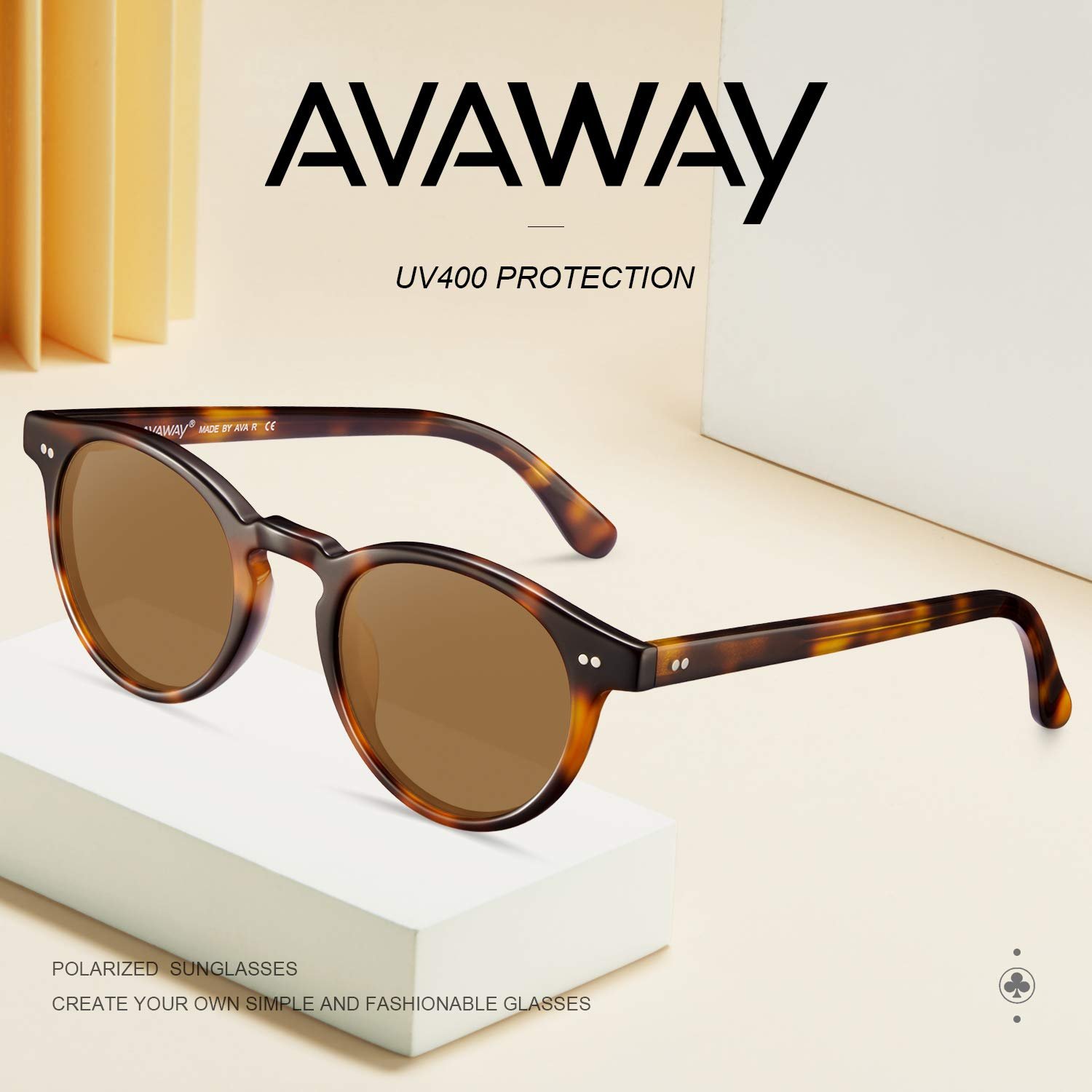 Сонцезахисні окуляри Маленьке обличчя AVAWAY Вінтаж Ретро Поляризовані для маленького обличчя AV206, фото №3