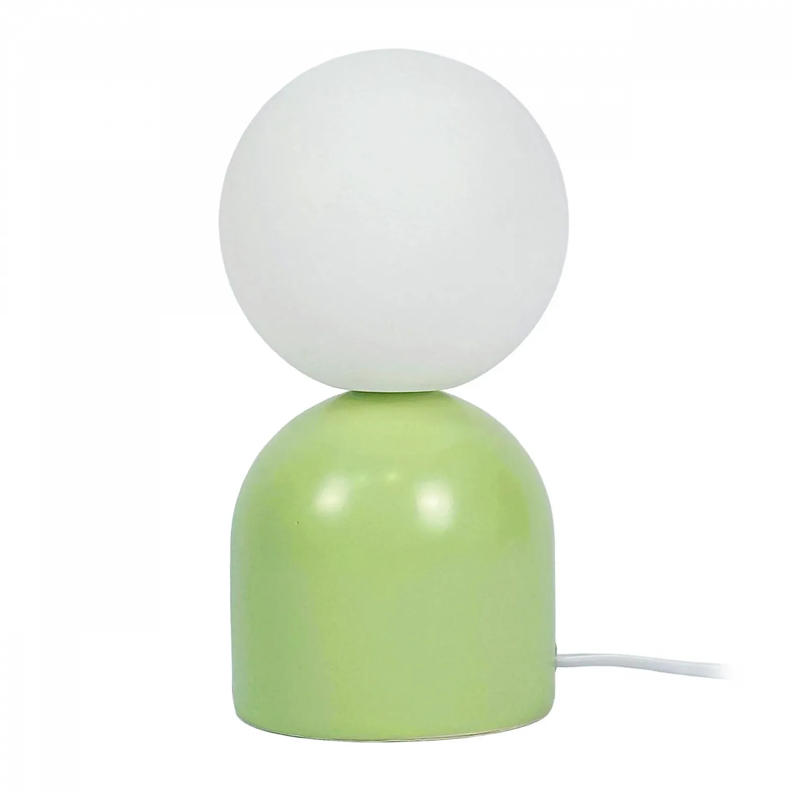 Настільна лампа Relaxdays Ceramic Base G9 21 x 11 cm Зелено-біла, фото №1