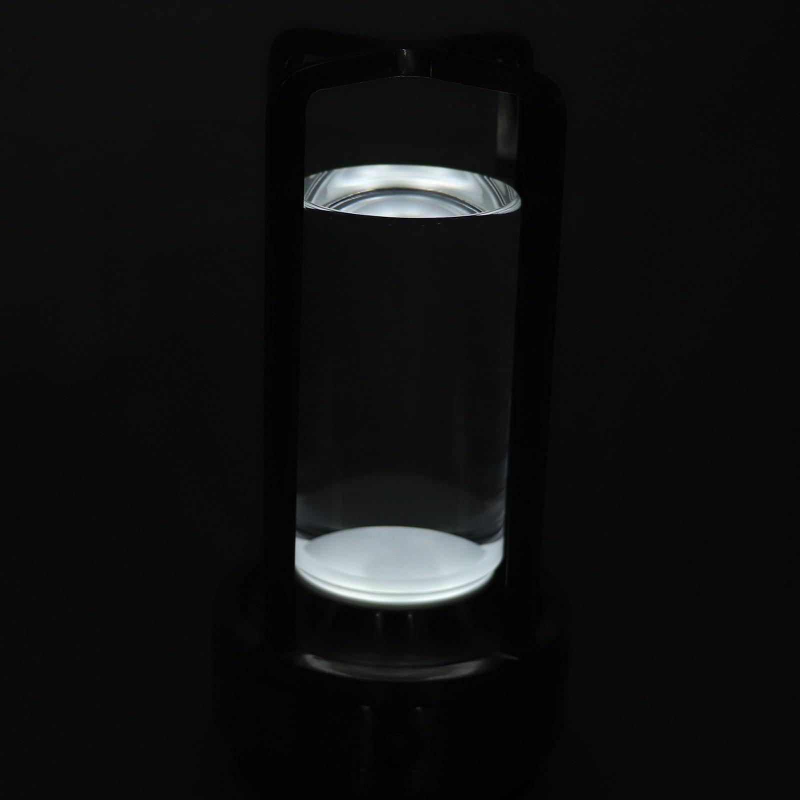 Настільна лампа Сенсорна Бездротова Кришталевий абажур 3 колірні температури USB LED Срібляста, фото №6