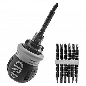 Отвёртка Ventdouce Mini Ratchet Набор с храповым механизмом Магнитные насадки для бытовых приборов и автомобилей - Фото 1