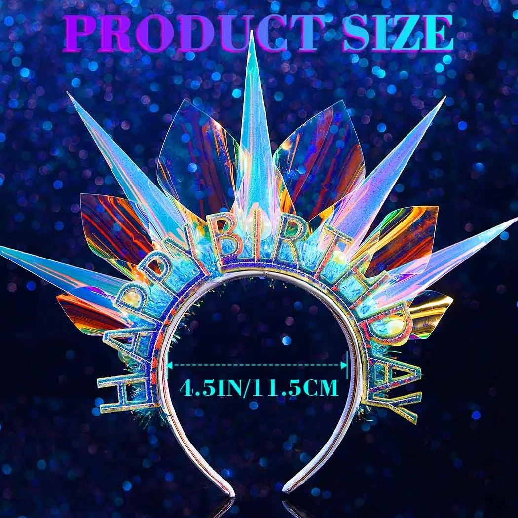 Обруч-корона на день народження зі світлодіодами, фото №6