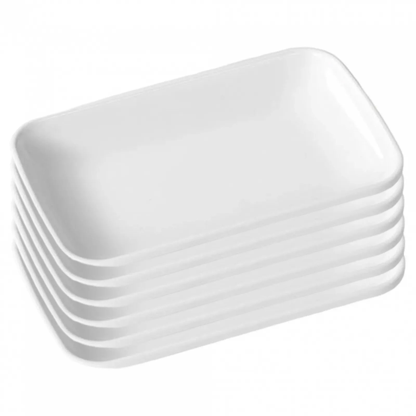 Форми для запікання керамічні прямокутні 6 шт 19,1 x 11,9 x 2 см, фото №1 Форми для запікання керамічні прямокутні 6 шт 19,1 x 11,9 x 2 см, фото №1
