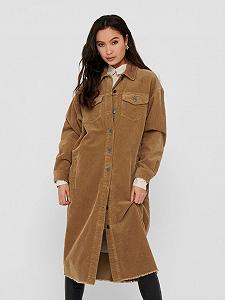 Рубашка ONLY ONLBITTEN LIFE CORD LONG PNT 15235871 Коричневый M - Фото 1