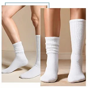 Бавовняні шкарпетки до середини ікри, шкарпетки-гумки, 2 пари synthetic.ua - Фото 1