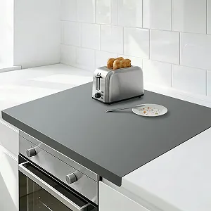 Килимок силіконовий великий 70 x 50 см з бортиком 3 см BPA-free сірий - Фото 1
