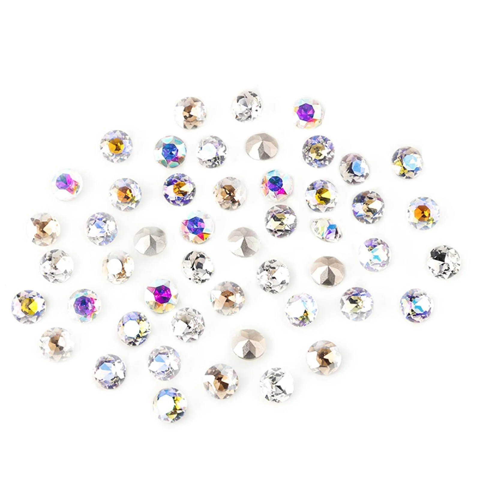 3D кристаллы стразы Плоская задняя часть Прозрачные самоцветы для ногтей Искусство Декор Бриллианты, фото №1