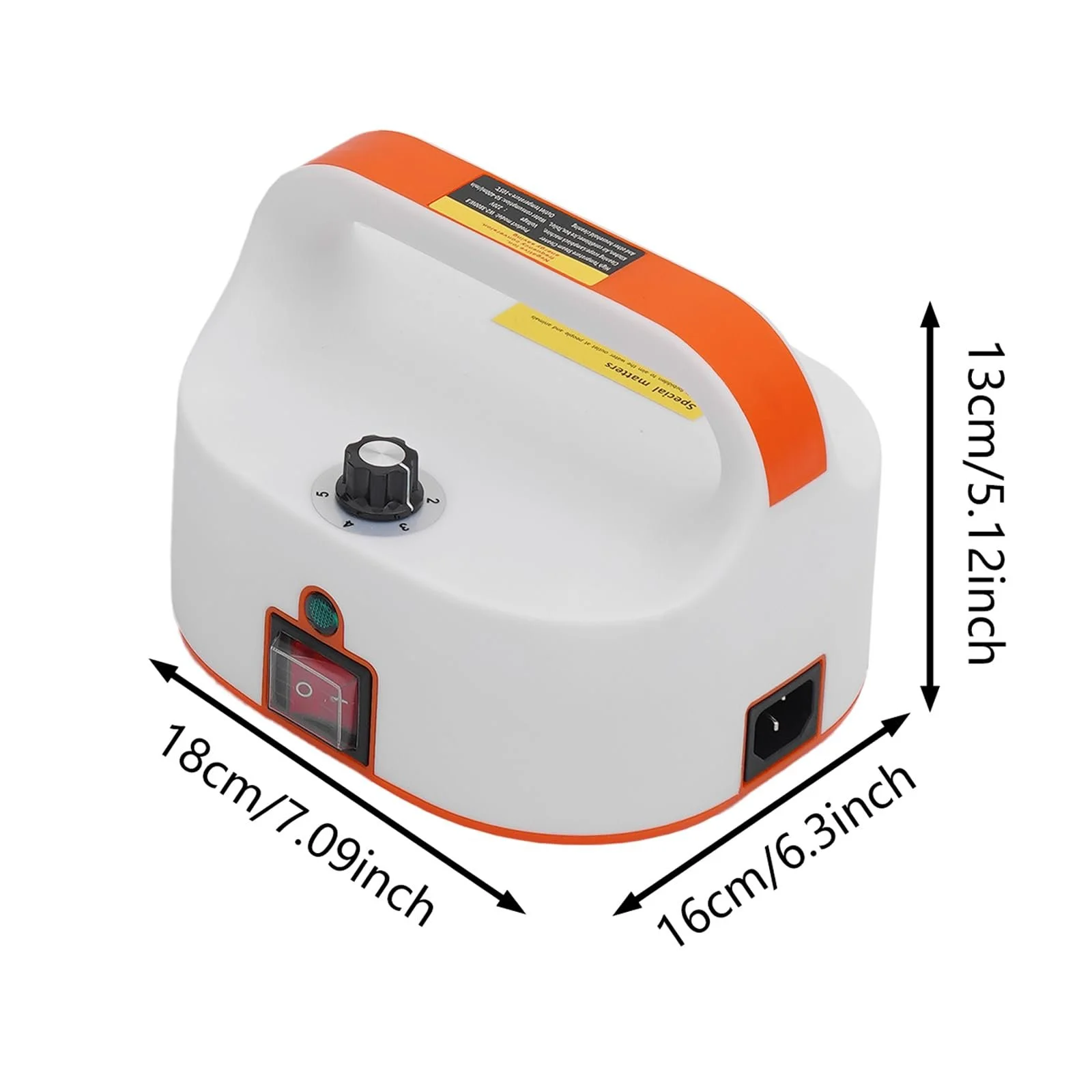 Пароочисник 3800 W портативний високотемпературний Помаранчевий Білий, фото №2