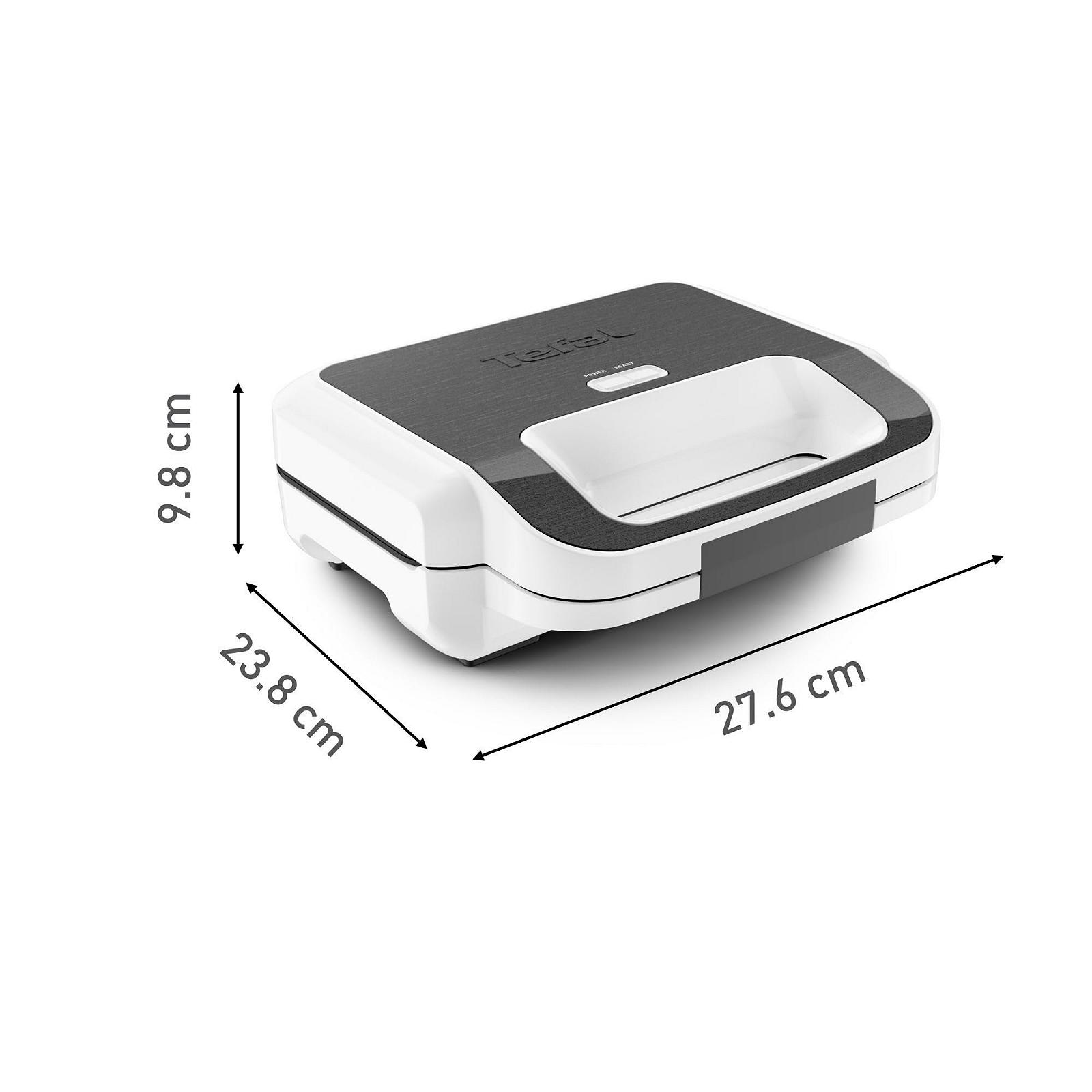 Вафельница и Сэндвичница Tefal Snack XL SW7011, 2 комплекта пластин с антипригарным покрытием, особо глубокая форма, 850 Вт, 27,6 x 23,8 x 9,8 см, фото №7