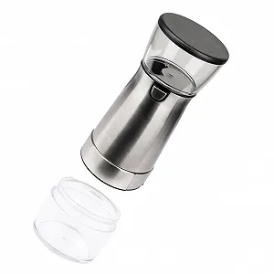 Электрическая кофемолка Cold Press Juicer для перца, эспрессо, нержавеющая сталь, регулируемая, керамический сердечник, серебряная - Фото 1