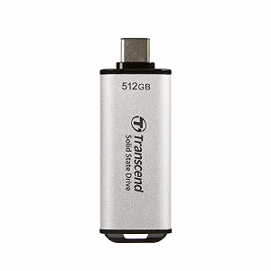 Зовнішній SSD Transcend ESD300 USB-C 512 ГБ 1050 МБ/с Silver synthetic.ua - Фото 1