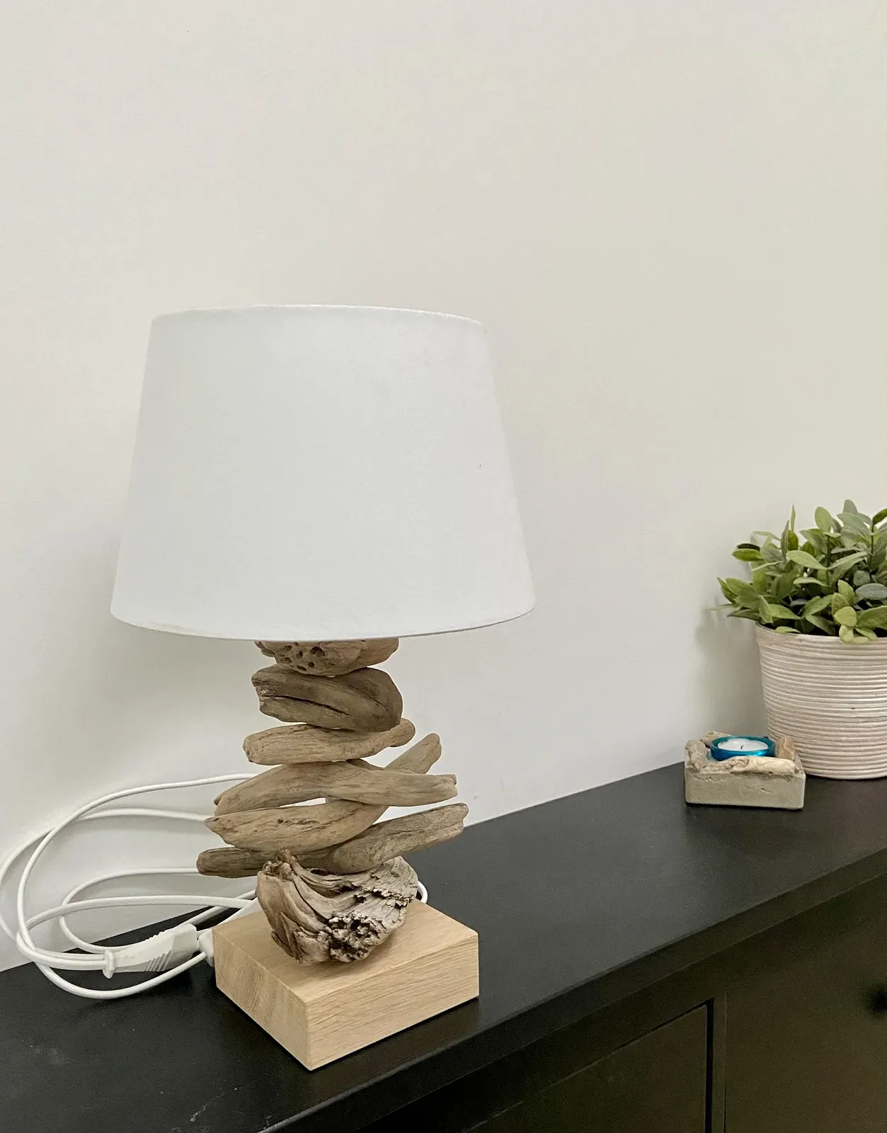 Настільна лампа Handmade Driftwood Натуральне дерево, фото №5