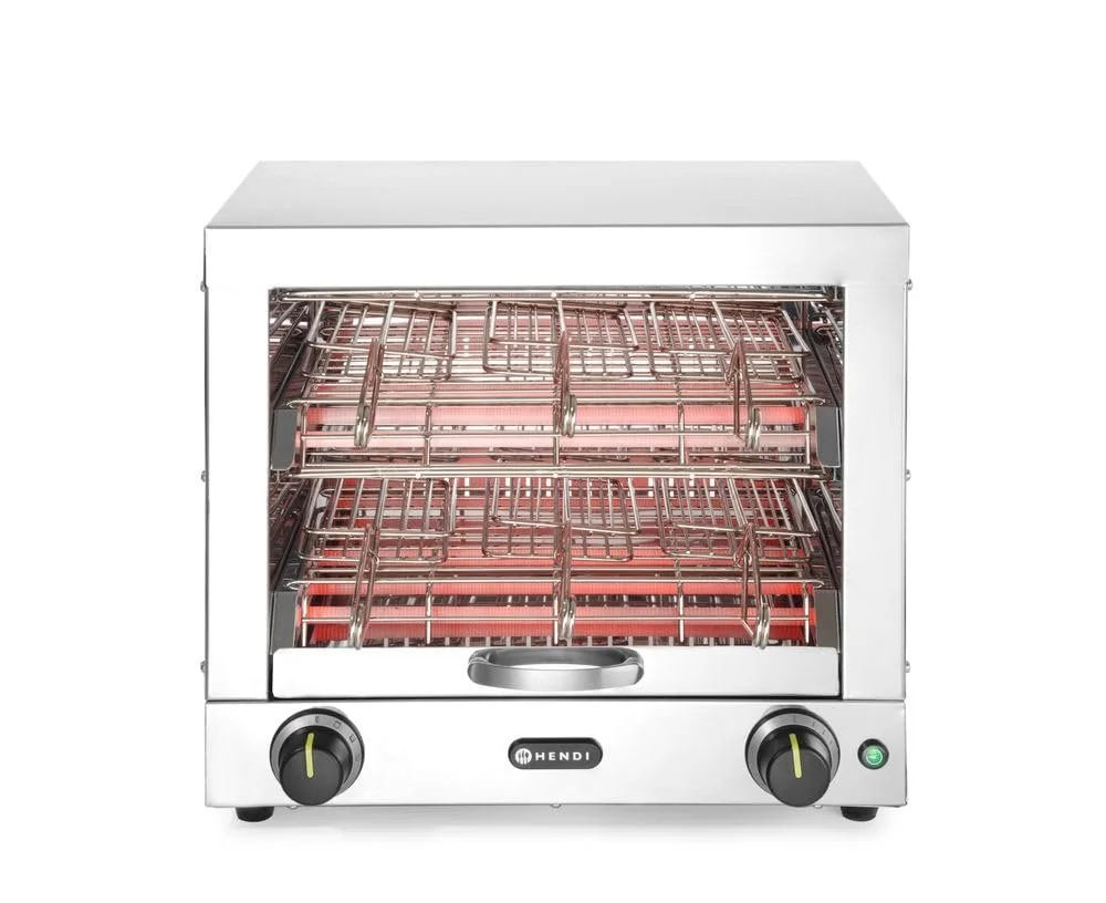 Тостер HENDI Multi-toaster, 2 шари з 6 щипцями, 15-хвилинний механічний таймер з дзвінком, нержавіюча сталь, фото №1