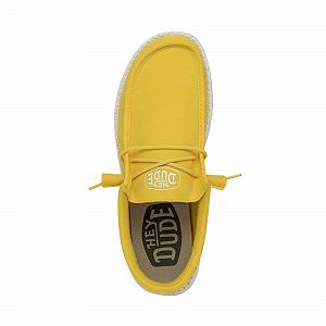Туфли HEYDUDE Wally Slub Canvas Moc Toe для мужчин synthetic.ua - Фото 1