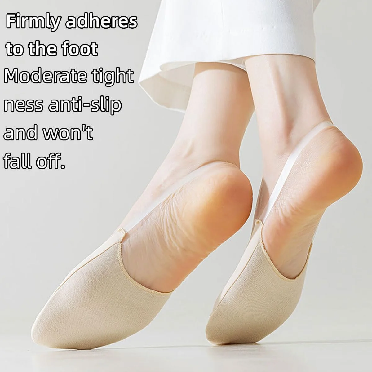 Подследники Женские Хлопковые для обуви на высоких каблуках - Телесный цвет, 6 пар, фото №4 Подследники Женские Хлопковые для обуви на высоких каблуках - Телесный цвет, 6 пар, фото №4