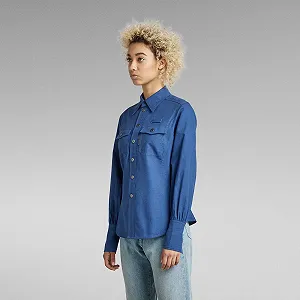 Женская рубашка G-Star RAW Slim Fitted Shirt - S цена на synthetic.ua - Фото 1 Женская рубашка G-Star RAW Slim Fitted Shirt - S synthetic.ua - Фото 1