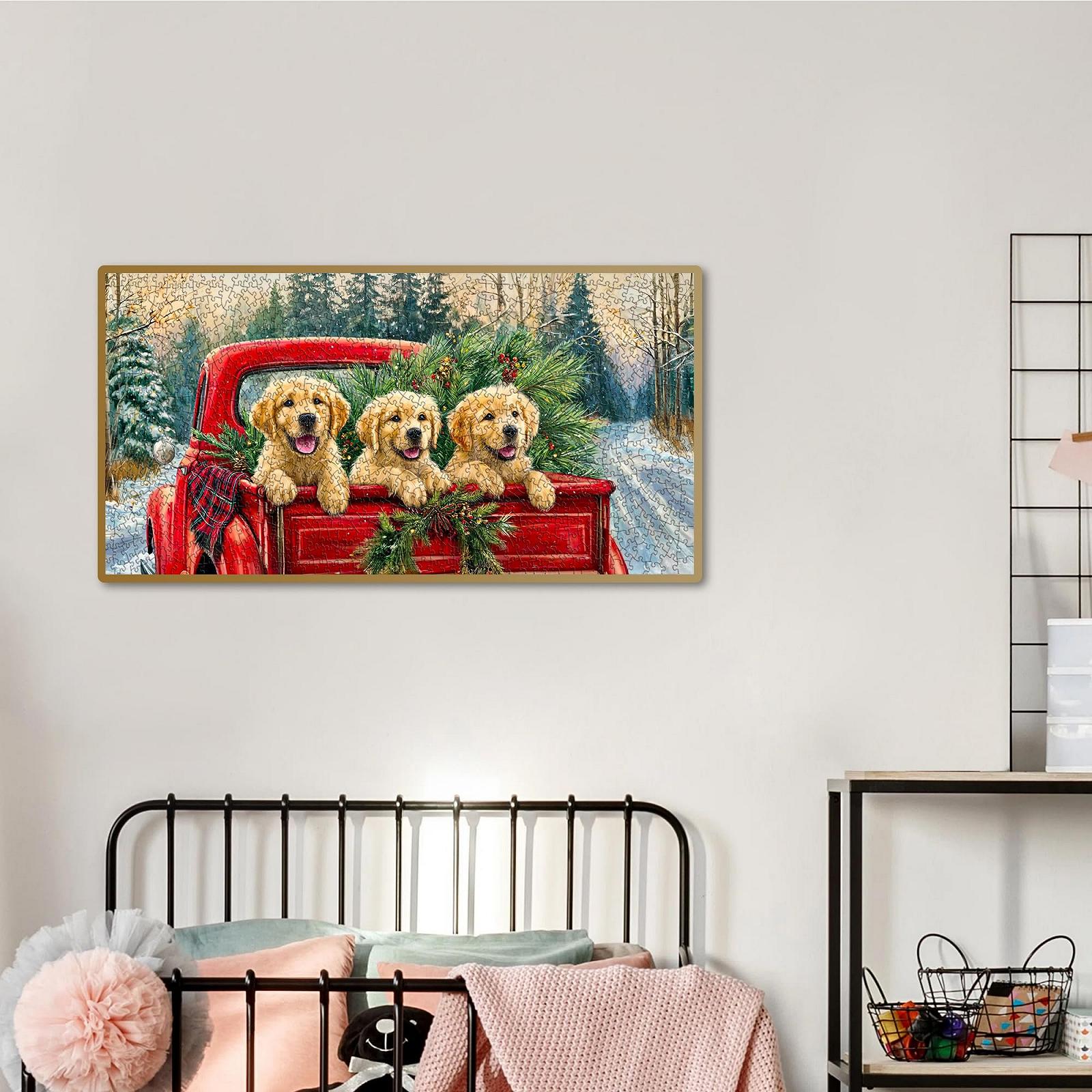 Пазл VAIIEYO Різдвяне цуценя 1000 елементів 41 x 80 см, фото №4