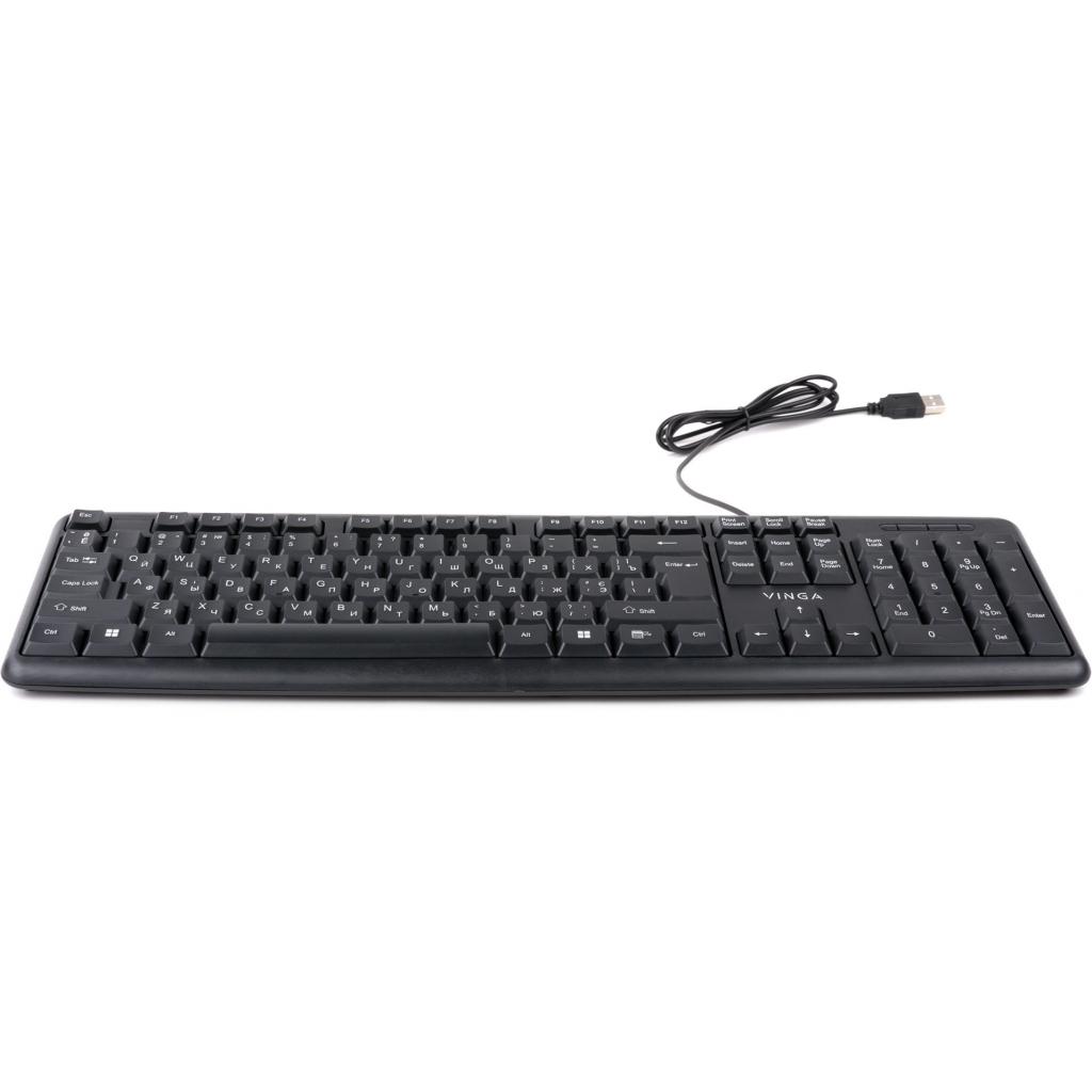Клавиатура Vinga kb110bk Black USB KB110BK, фото №9