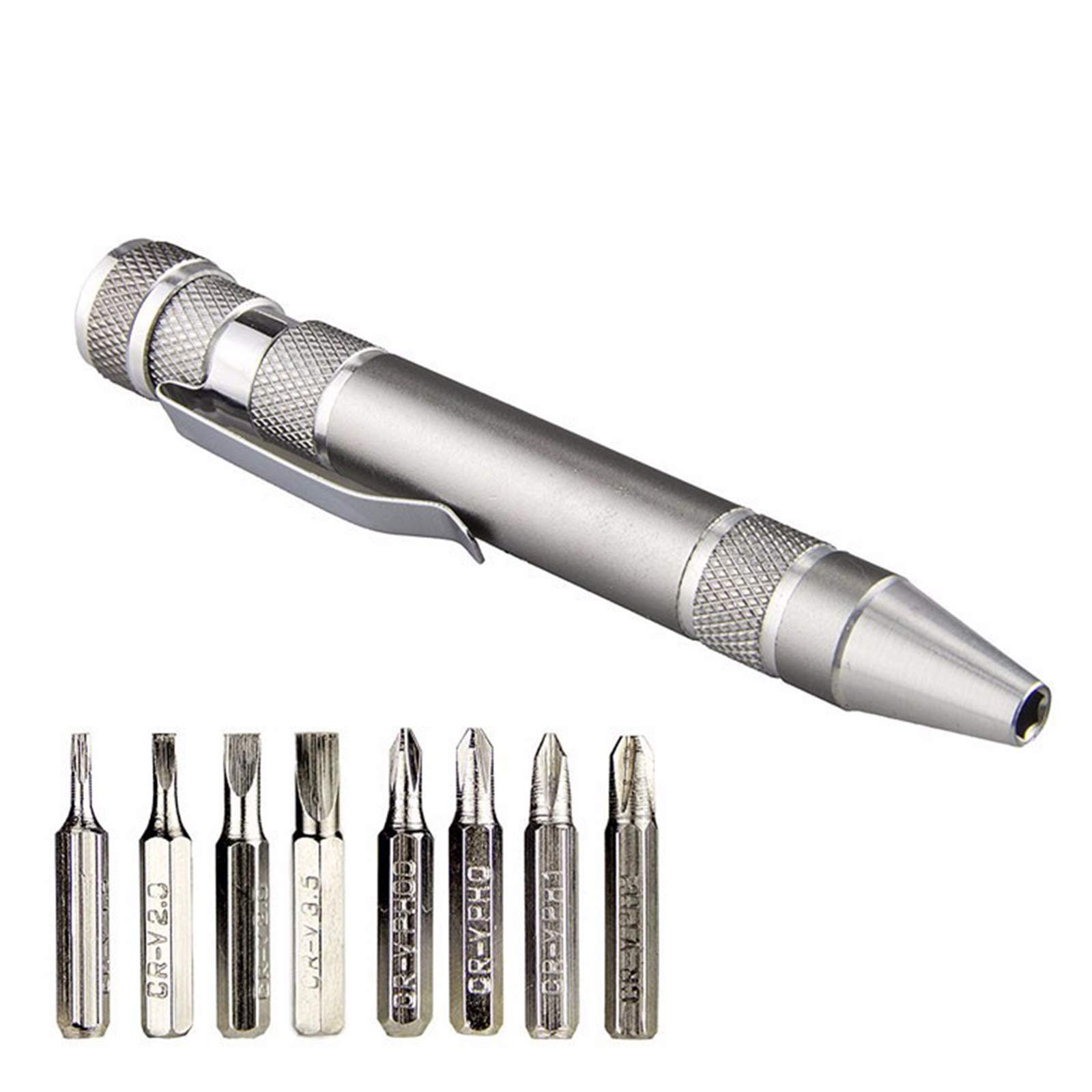 Набір Precision 8 в 1 Набір міні-ремонтних викруток Ballpoint Pen Design 4x Cross і 4x Slotted для ПК Окулярів Годинників Мобільного телефона Лаптопа тощо, фото №2 Набір Precision 8 в 1 Набір міні-ремонтних викруток Ballpoint Pen Design 4x Cross і 4x Slotted для ПК Окулярів Годинників Мобільного телефона Лаптопа тощо, фото №2