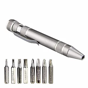 Набір Precision 8 в 1 Набір міні-ремонтних викруток Ballpoint Pen Design 4x Cross і 4x Slotted для ПК Окулярів Годинників Мобільного телефона Лаптопа тощо synthetic.ua - Фото 1